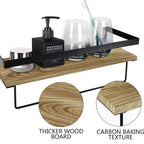 Bathroom Supplies Kitchen Solid Wood Drilling Storage Rack Floating Wall Rack Accessories Storage Cabinet Hardware Accessories