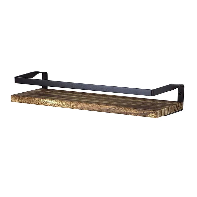 Bathroom Supplies Kitchen Solid Wood Drilling Storage Rack Floating Wall Rack Accessories Storage Cabinet Hardware Accessories
