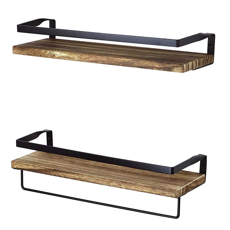 Bathroom Supplies Kitchen Solid Wood Drilling Storage Rack Floating Wall Rack Accessories Storage Cabinet Hardware Accessories