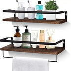 Bathroom Supplies Kitchen Solid Wood Drilling Storage Rack Floating Wall Rack Accessories Storage Cabinet Hardware Accessories