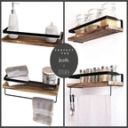 Bathroom Supplies Kitchen Solid Wood Drilling Storage Rack Floating Wall Rack Accessories Storage Cabinet Hardware Accessories
