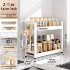 Kitchen Shelf Wall Mounted Wood Storage Rack for Utensils Pots And Spices - Modern Minimalist Home Decor