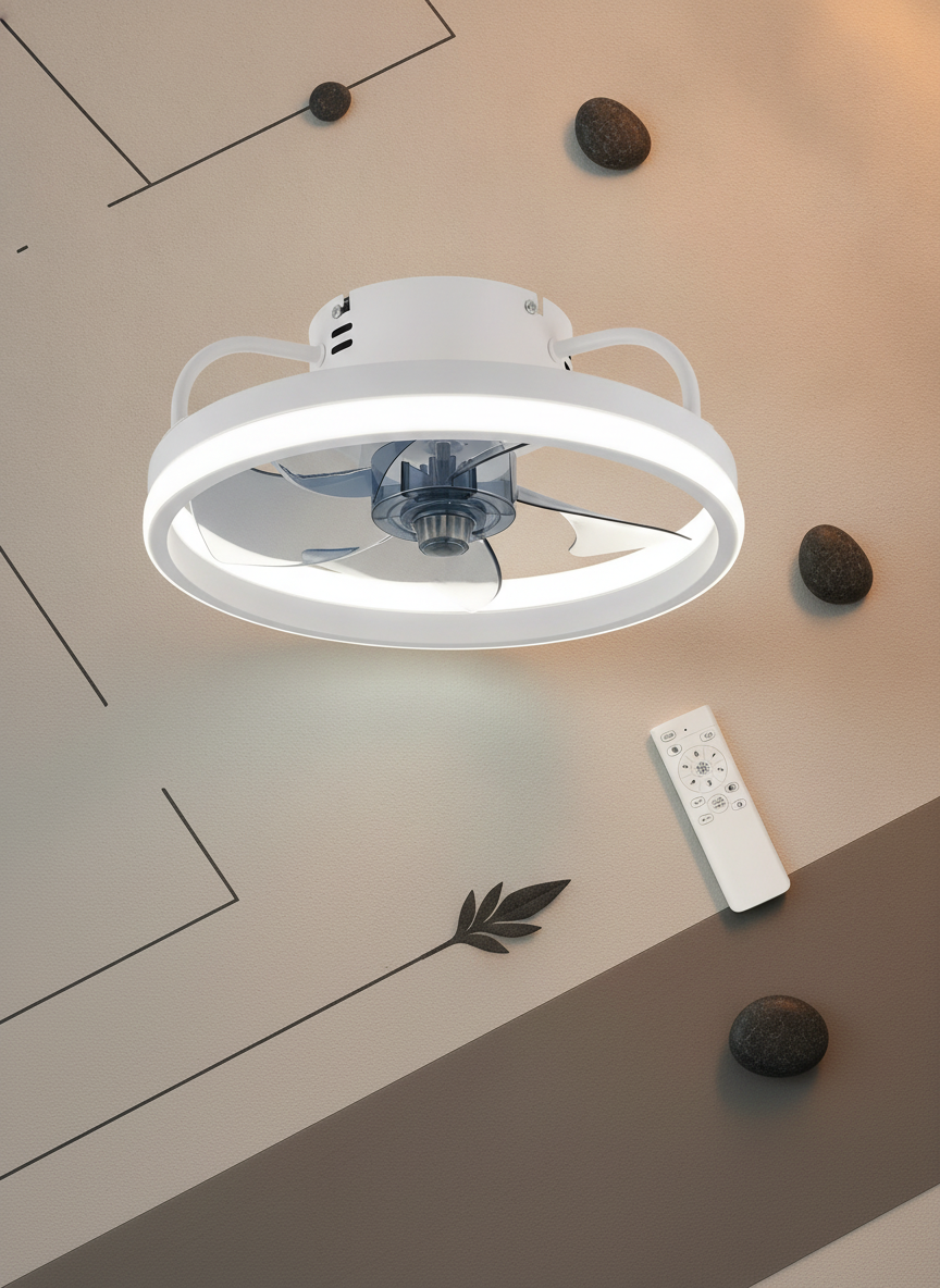 Ceiling Fans With Remote Control and Light LED Lamp Fan Smart Silent Ceiling Fans For Bedroom Living Room Decor Ceiling Lamp - luxury-product-features